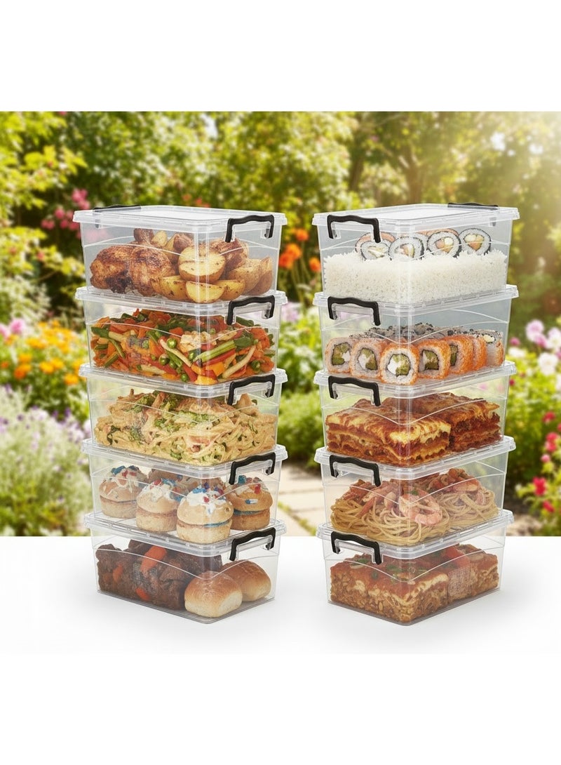 favilla Airtight food storage container set, 10piece - transparent - 1.2 liters - Image 1